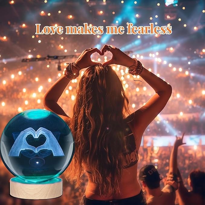 Kopesmsy 3D TayTay Gifts, Cute TS Girl Night Light, 3.15-inch Heart-Shaped - Image 3