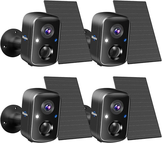 Hiseeu Security Cameras Wireless Outdoor, PIR/AI Motion Detection, Waterproof by Hiseeu
