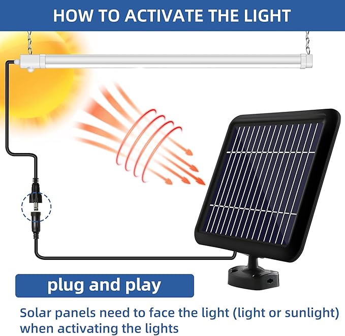 hykolity Solar Powered Shop Light - Image 7