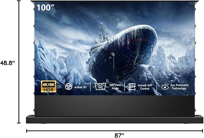 IN&VI Motorized ALR Floor Rising Projector Screen - Image 7