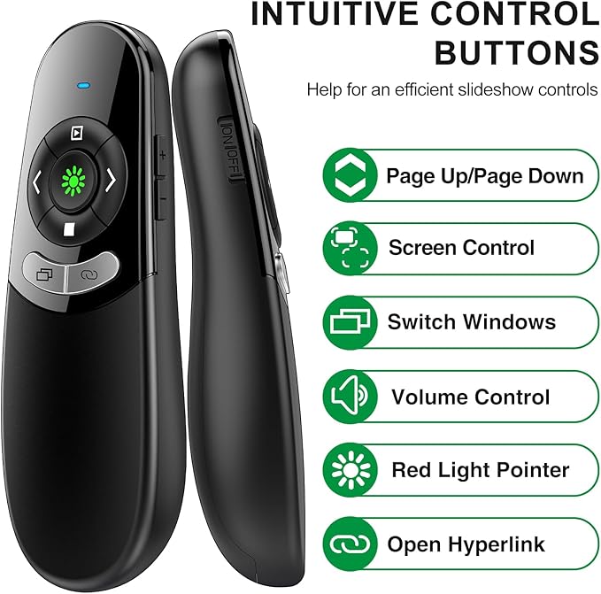 2 in 1 USB Type C Presentation Clicker - Image 2