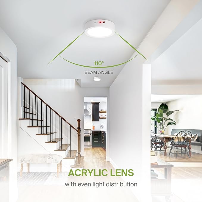 ASD LED 7" Round Flush Mount Ceiling Light Fixture, Low Profile Surface - Image 7