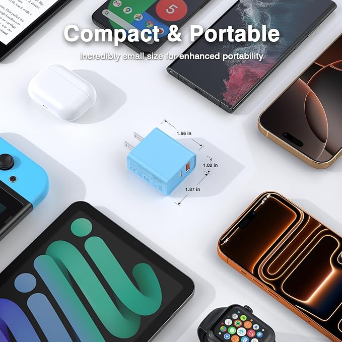 Fast Charger Block, USB C Wall Charger, Charger Cube, Dual Port PD Fast - Image 5