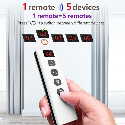 DieseRC 5pcs Wireless Smart Roller Shutter Controller - Image 2