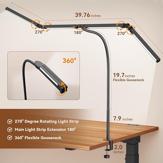 Pzloz Led Desk Lamps for Home Office - Image 7