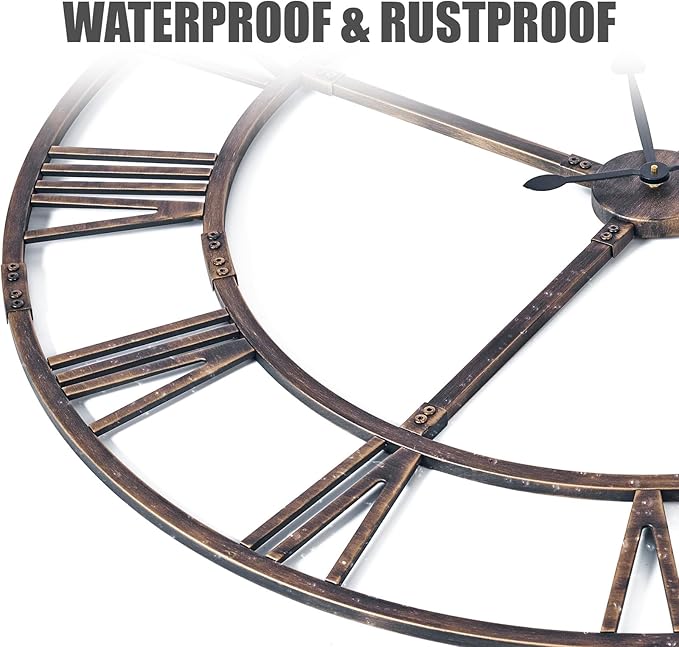 Ohweog Large Wall Clock for Living Room Decor – 60 Inch Silent Non-Ticking - Image 3