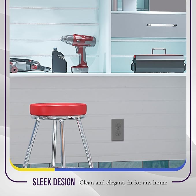 ENERLITES Duplex Receptacle Outlet Wall Plate, Electrical Outlet Cover - Image 7