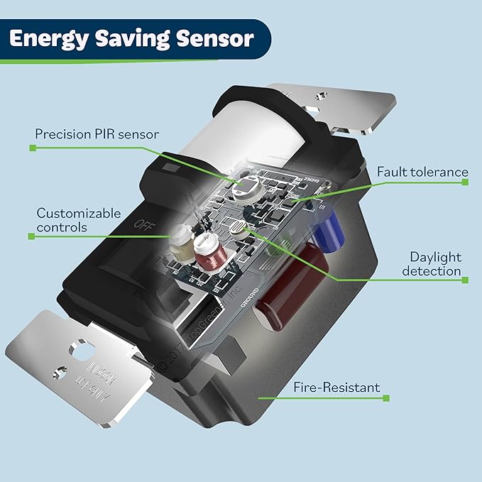TOPGREENER in Wall PIR Motion Sensor Light Switch, Occupancy Sensor Switch - Image 5