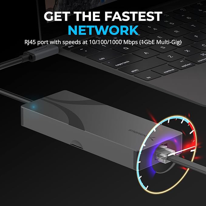 SABRENT USB-C Hub & SSD Enclosure, 6-Port Dock - Image 5