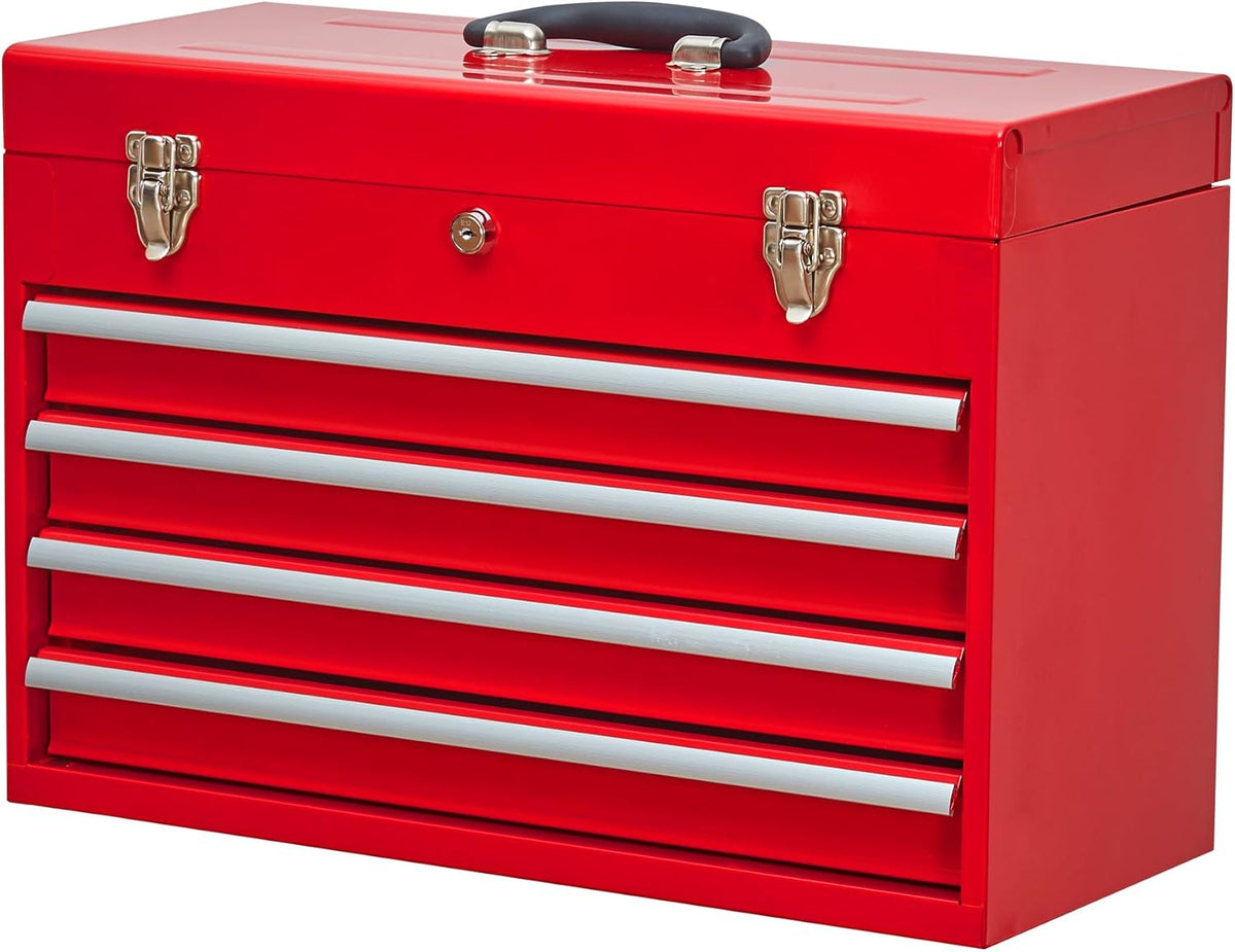 4 drawers metal tool box portable steel tool, main product view