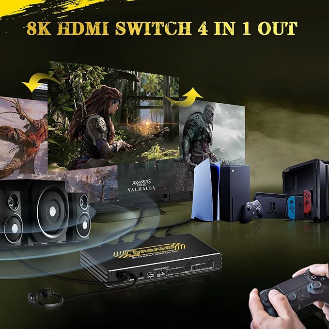 CORSAHD 4K@120Hz HDMI 2.1 Switch 4 in 1 Out - Image 2