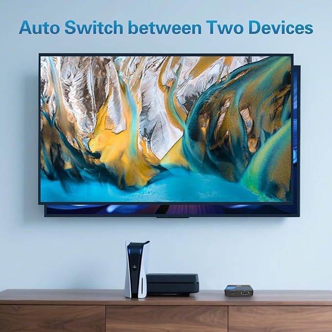 iArkPower 8K HDMI Switch 2 in 1 Out 4K@120Hz HDMI Switcher Support HDR10+ - Image 4