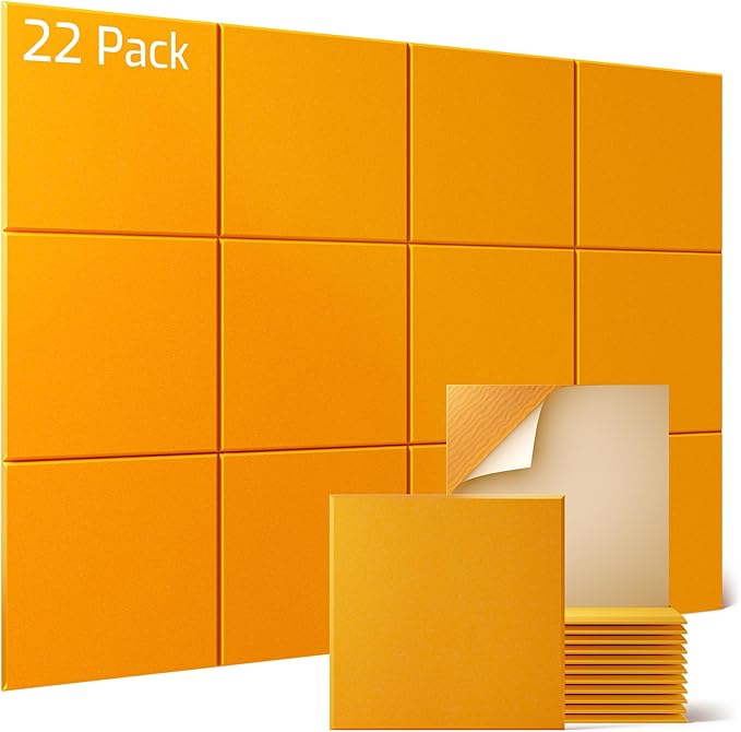 Sonicism 22 Pack Acoustic Wall Panels by Sonicism