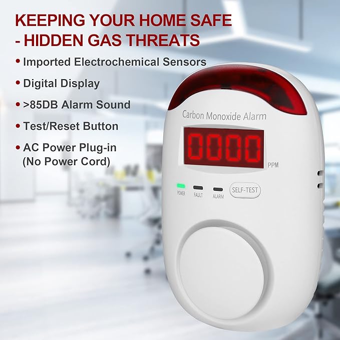 Carbon Monoxide Detector Plug in - Image 3