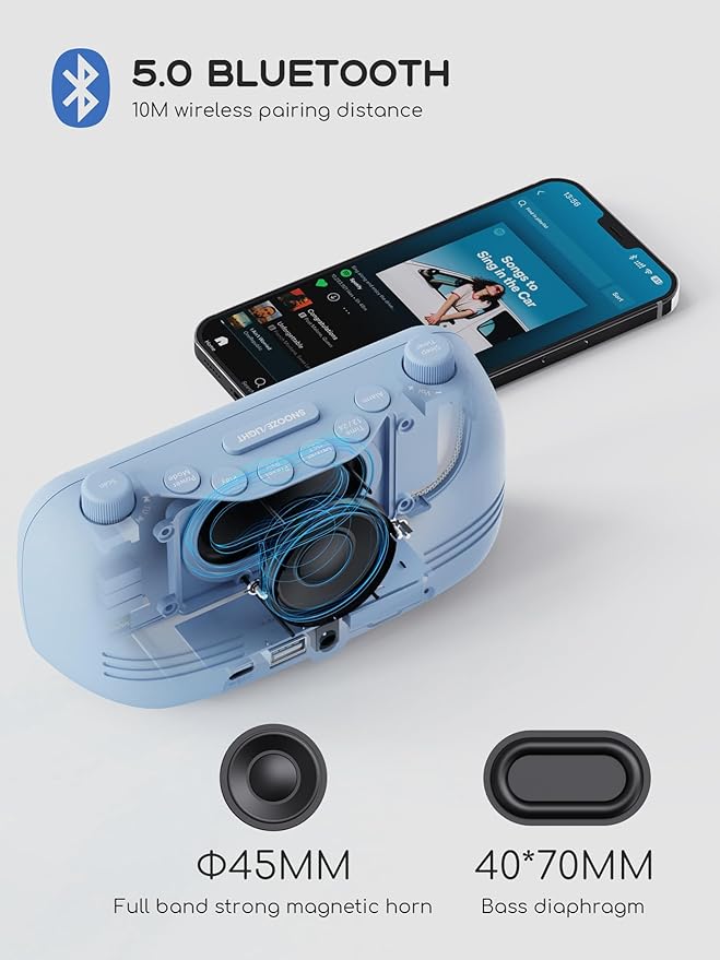 ROCAM Alarm Clock Radio for Bedrooms - Image 3