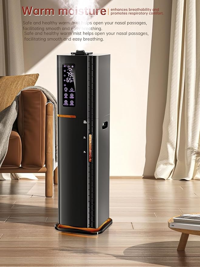 2.64Gal Humidifiers for Bedroom Large Room, Warm and Cool Mist up to 500ft² - Image 4