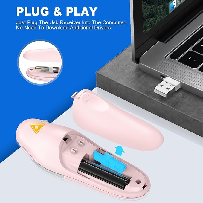 QUI Presentation Clicker Wireless Presenter Remote Clicker - Image 4