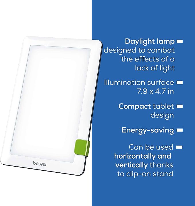 Beurer TL30 Portable Daylight Lamp- UV-Free 10, 000 Lux LED Bright White Light - Image 8