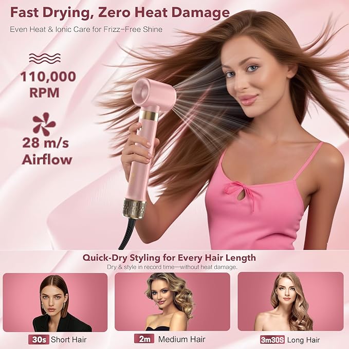 Mythsight Dual Voltage StyleVibe 8-in-1 Air Styler, Hair Dryer & Blow Dryer - Image 3