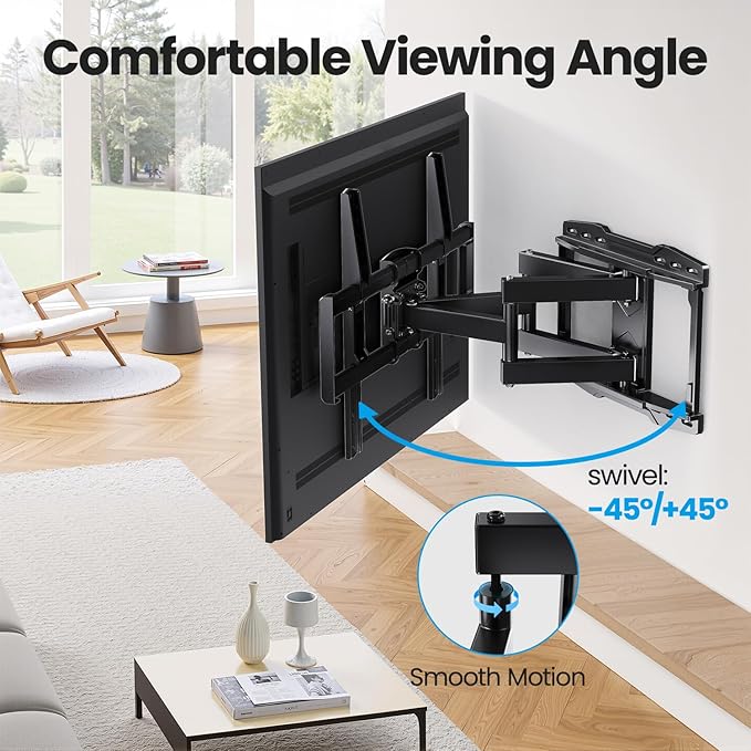 USX STAR UL Listed Full Motion TV Wall Mount Bracket - Image 4