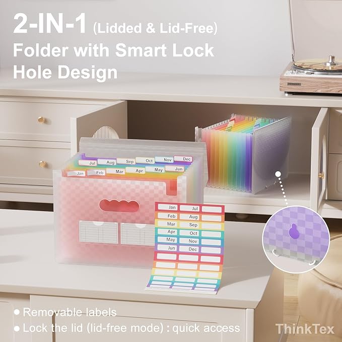 ThinkTex Accordion File Organizer, 12 - Image 3