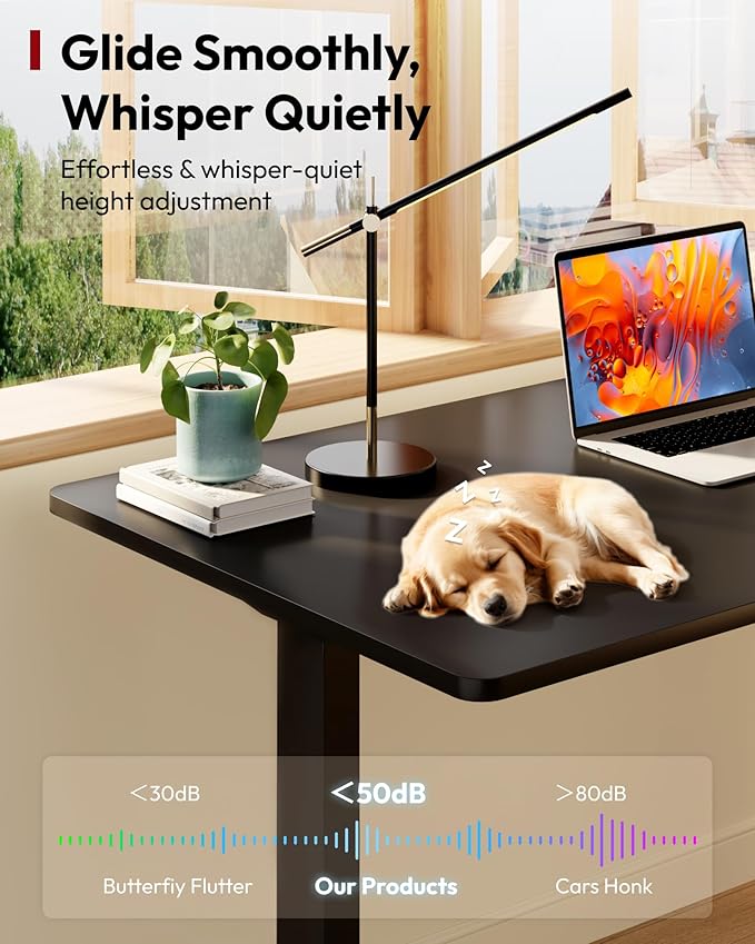 SANODESK Electric Standing Desk 48 x 24 Inches Whole-Piece Desktop Height - Image 10