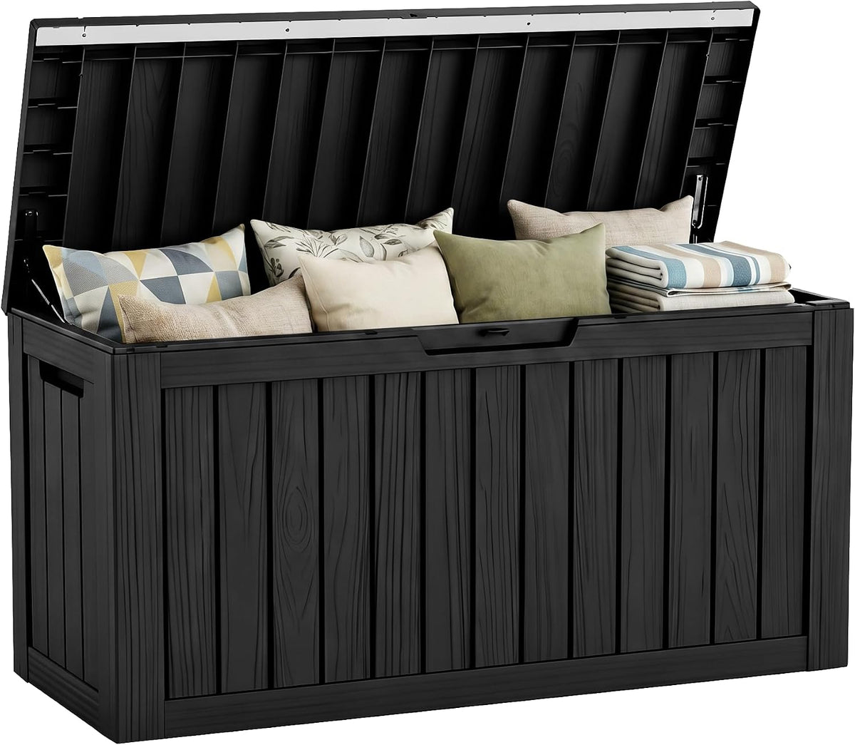 80 gallon outdoor storage box, waterproof resin deck, main product view