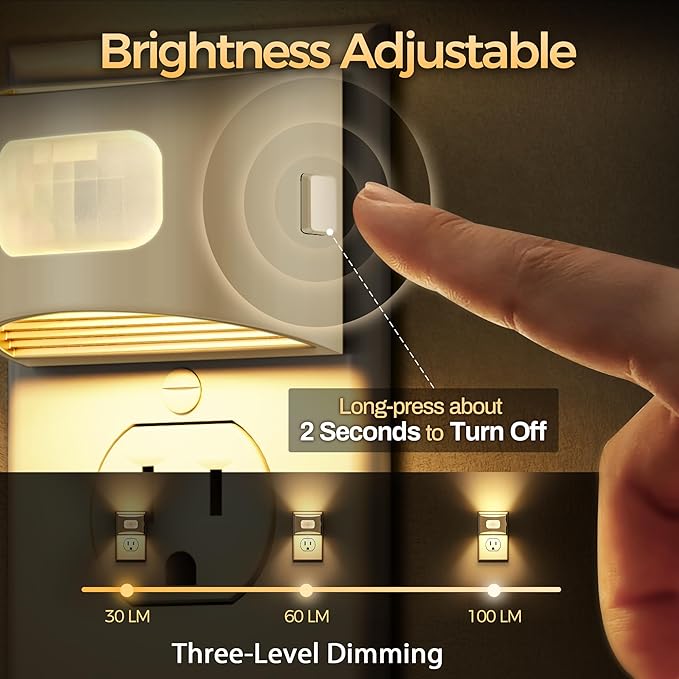 DORESshop LED Night Light, Night Lights Plug into Wall, Plug in Night Light - Image 2