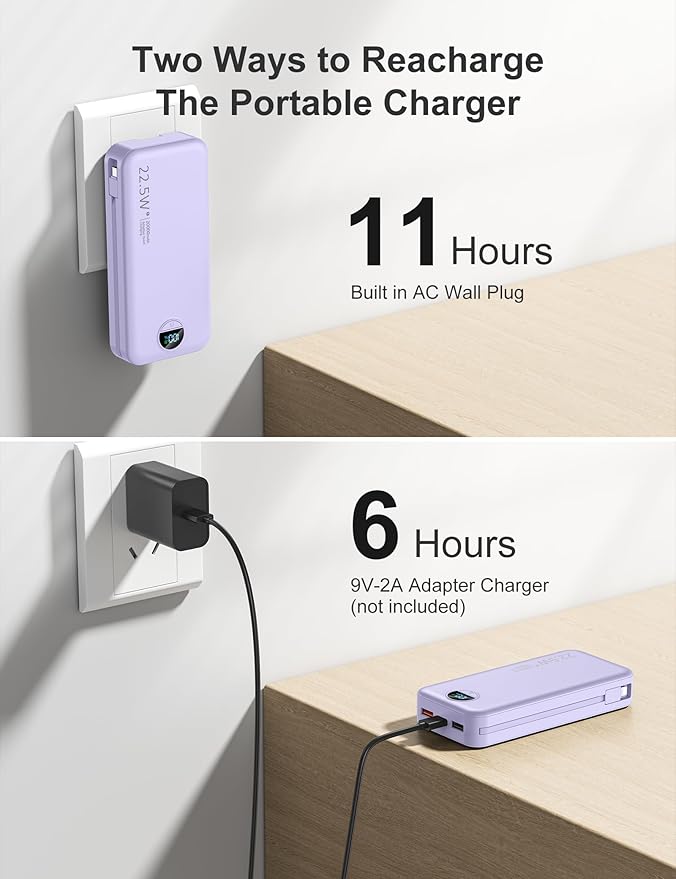 aonidi 20000mAh Ultra-Portable-Charger-Power-Bank PD20W - Image 5