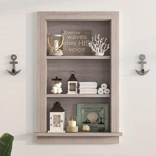 Recessed Medicine Cabinet, Fully Assembled 14x24 Recessed Wall Niche Insert by Mepplzian
