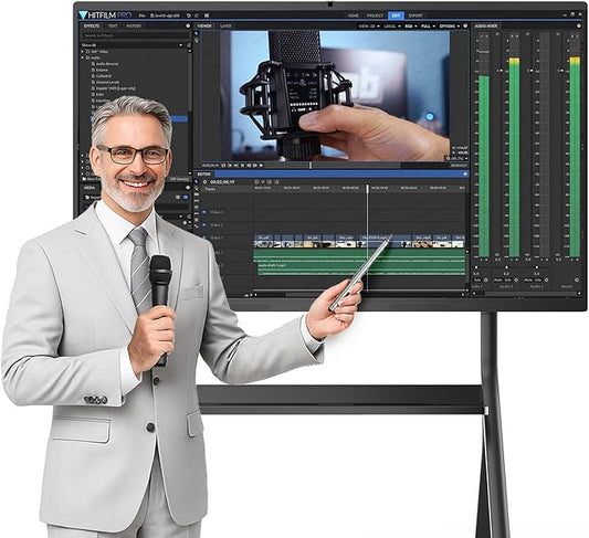 QIXZOCV 85" Smart Board, 4K UHD Interactive Board, 20-Point Touch, Android 13 by QIXZOCV