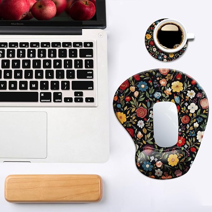 Ergonomic Mouse Pad with Wrist Support, Mouse Pad with Wrist Rest and Coaster - Image 6