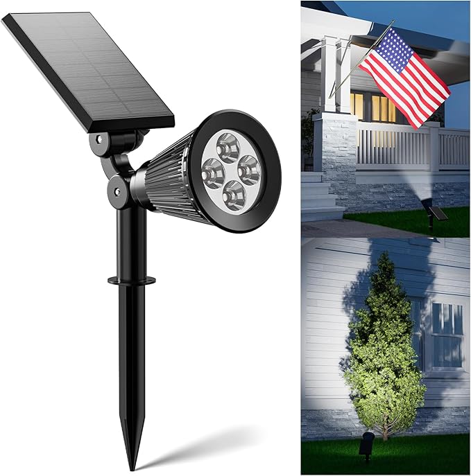 FALOVE Solar Spot Lights Outdoor Waterproof by FALOVE