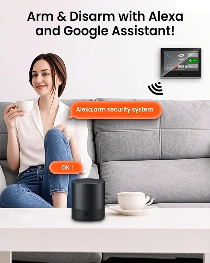 Wireless Home Alarm System 9 PCS, 2.4G WiFi Alarm System - Image 3