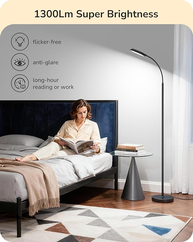 EDISHINE LED Floor Lamp, 1300LM Super Bright Reading Floor Lamps - Image 4