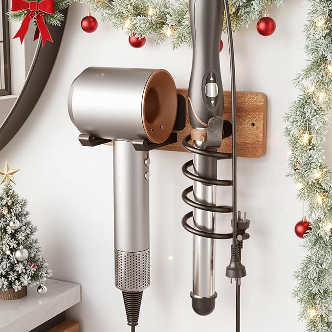Tindbea Hair Dryer Holder Curling Iron Holder, Blow Dryer Holder Wall Mount by Tindbea