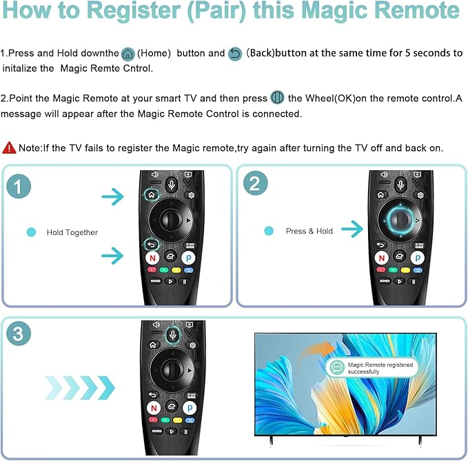 Voice Magic Remote Control for LG MR20GA AKB75855501with Voice and Pointer Also - Image 4