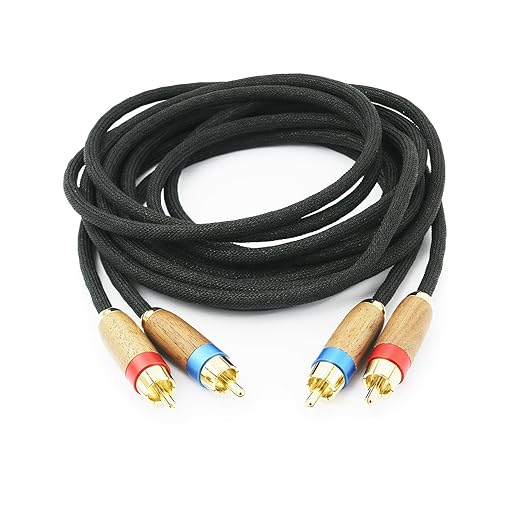 NewFantasia Audiophiles 2RCA Male to 2RCA Male Stereo Audio Cable HiFi System - Image 6