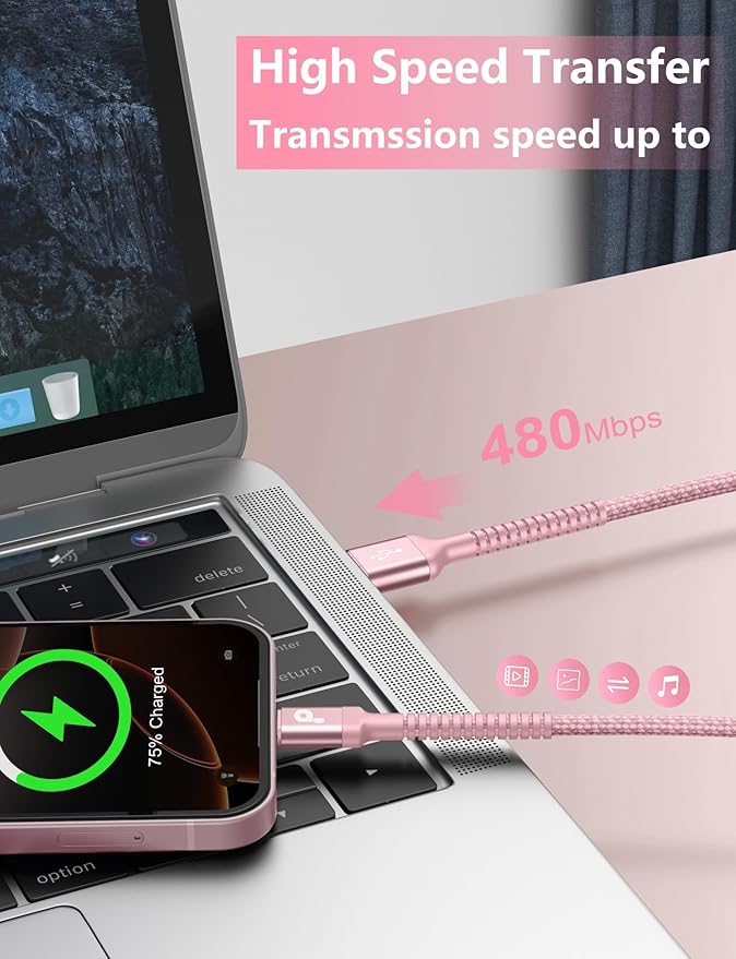 iPhone 16 USB C Cable Fast Charging, USB A to USB C Charger Cord, Upgraded - Image 4