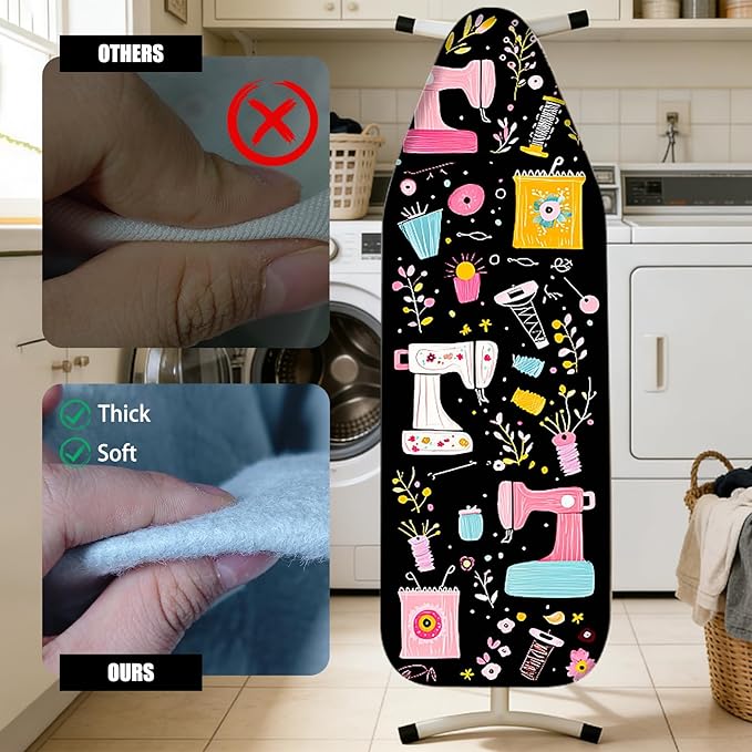 Nuxovilar Ironing Board Cover Needle Cotton 15x54 Inches | Ironing Board Cover - Image 4