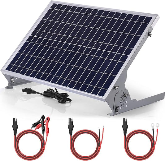 SUNER POWER 30W 12V Solar Battery Charger Maintainer, Built-in Smart MPPT by SUNERPOWER