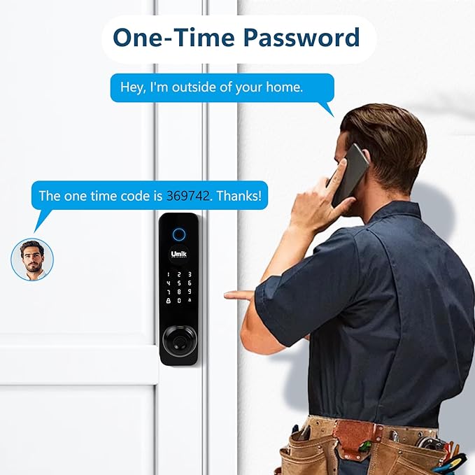 UMIK UMIKSMART Smart Door Lock, Keyless Entry Fingerprint Door Lock - Image 5