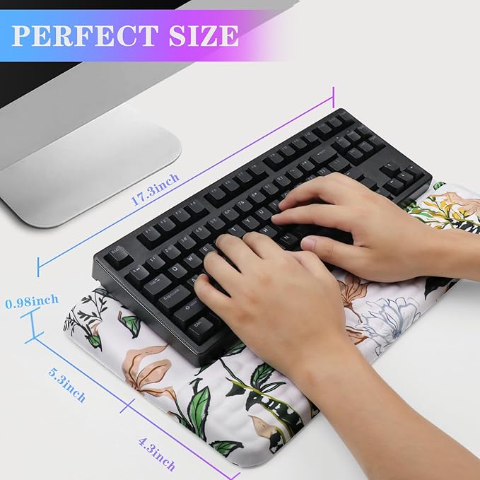 Computer Keyboard Stand with Wrist Rest, Ergonomic Tilted Keyboard Holder - Image 6