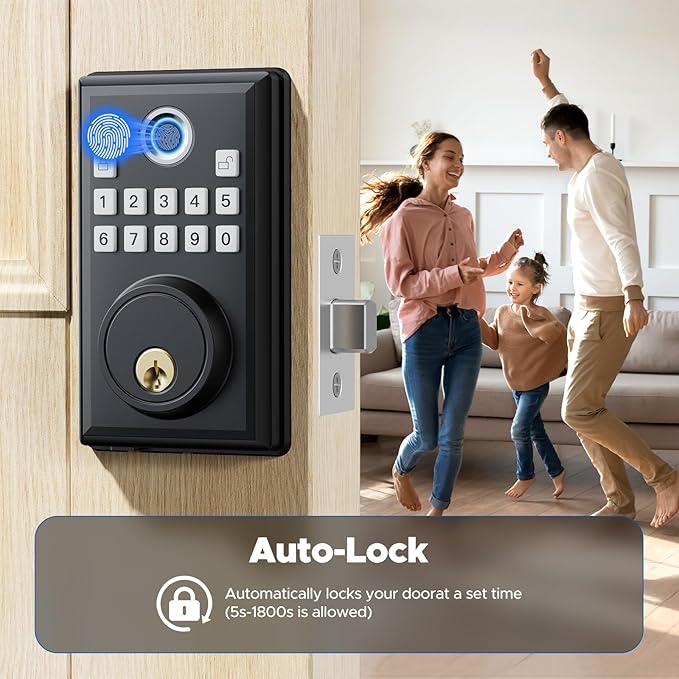 CAMCAMP Keyless Entry Door Lock, Fingerprint Door Lock - Image 5