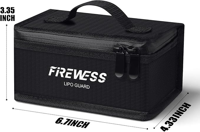 2 Pack Lipo Safe Bag Fireproof, lithium battery bag fireproof and Explosionproof - Image 2
