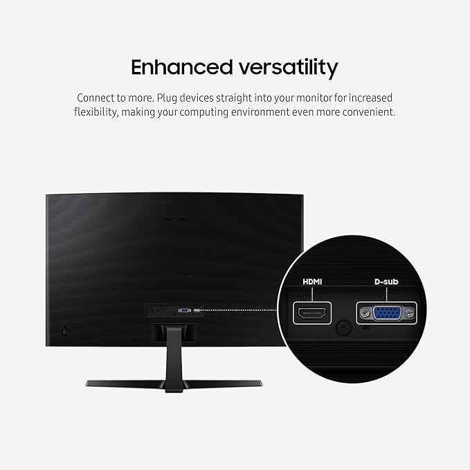 Samsung 27" Essential S3 Series FHD 1800R Curved Computer Monitor, Game Mode - Image 7