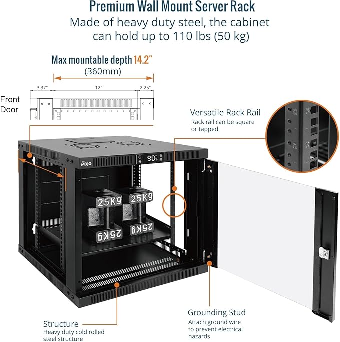 Tecmojo 9U Wall Mount Rack - Image 4