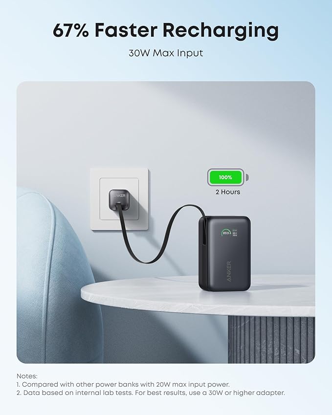 Anker Nano Portable Charger, 000mAh 45W Max Compact Power Bank, Travel - Image 7