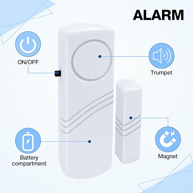 Door Window Alarm, 90DB Door Alarms - Image 7