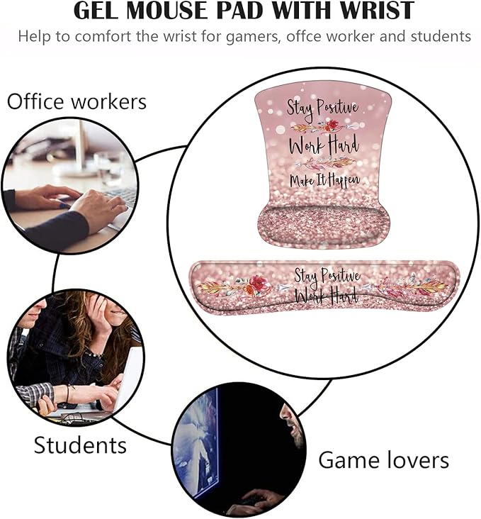 Keyboard Wrist Rest and Mouse Pad Wrist Support Set - Image 7